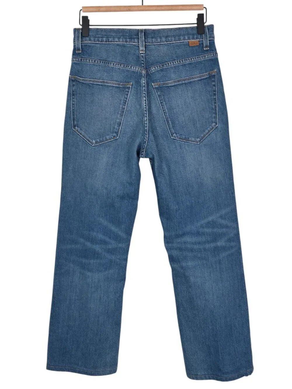 Jamie Haller Kenickie Jean Distressed Indigo Blue Denim Straight Hemmed Size‎ 27